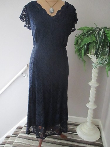 Nightingales navy lace - navy,