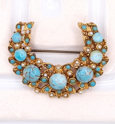 Vintage faux turquoise stone - vintage,