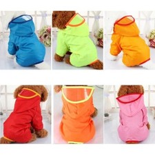 Pet Dog Rain Coat Cute Puppy Jacket Hooded Outdoor Raincoat Waterproof Clothes