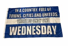 Sheffield Wednesday The Owls Flag 5ft by 3ft - Shirt Scarf Badge Poster Stickers
