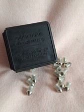 VINTAGE PART BOX OF RARE PROMETHEUS HUNTING PELLETS CAL.22 MADE IN ENGLAND. 
