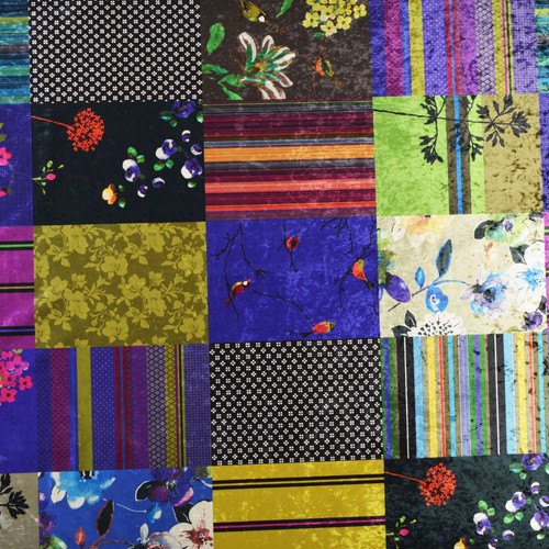Velvet patchwork pattern - patchwork,