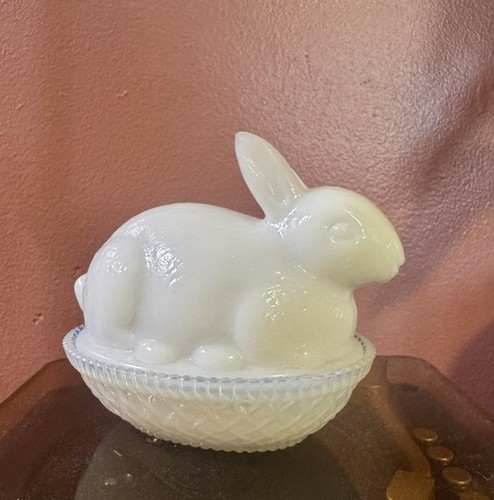 Vintage white glass - vintage, on