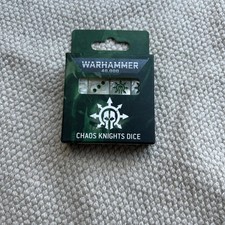 Warhammer 40k Chaos Knights Dice. Brand New and Sealed