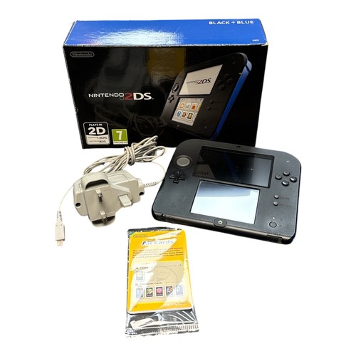 Nintendo 2ds black blue - nintendo, &