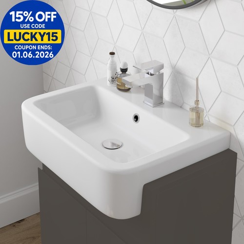 Bathroom 600mm wash basin sink - wash,