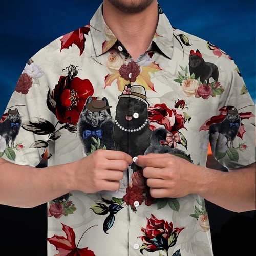 Schipperke hawaiian shirt - schipperke,