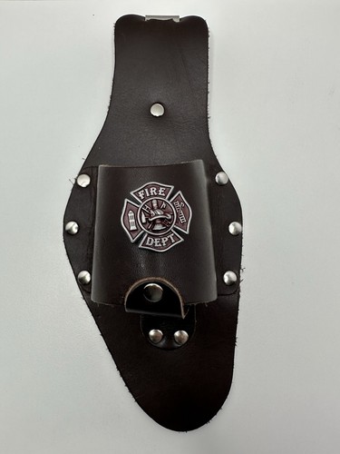 Leather firefighter holster - firefighter,