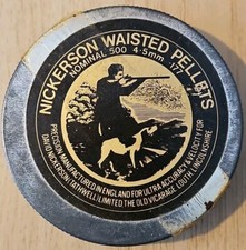 Vintage Nickerson .177 pellet tin  wasted pellets -  [S3]