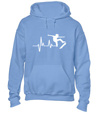 ECG SKATEBOARD HOODY HOODIE SKATEBOARDER GIFT FOR SKATER FASHION COOL TOP
