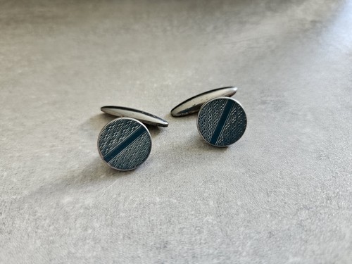 Mens vintage silver tone round - mens,