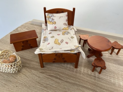 Dolls house nursery bedroom - dolls,