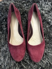 M&S FOOTGLOVE BURGUNDY SUEDE