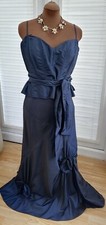 NEW Per Una Blue Taffeta Maxi Skirt 14 Corset Top 16 Wedding Evening Dress