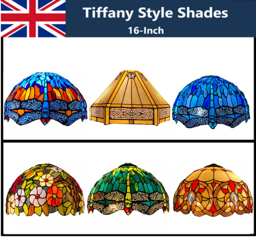 Tiffany style inch stained - inch,