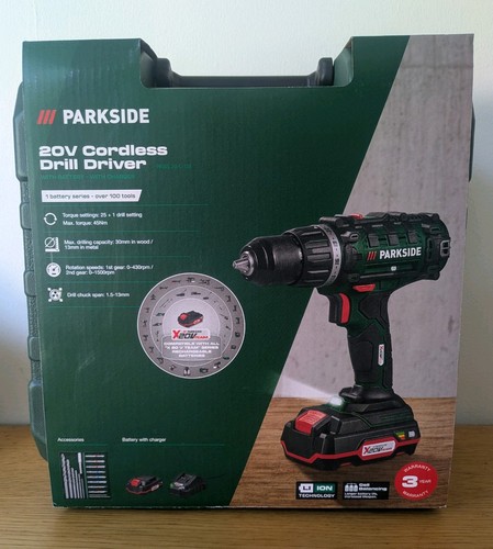 Parkside 20v cordless - parkside, drill