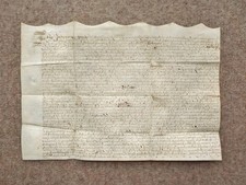 1668 Ince Lancashire 17th century Vellum Deed Document Indenture *some damage
