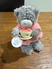 Small Tatty Teddy Me to You Bear Excellent Condition Blue Nose Tea Cup Plush