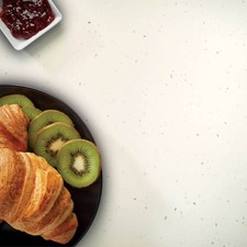 Nebula White Gloss Square Edge Laminate Kitchen Worktop 40mm