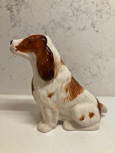 Vintage ceramic spaniel dog