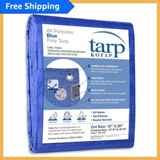 Durable 18x20 Ft Blue Poly