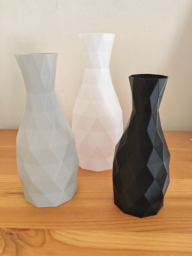 Geometric vase printed - geometric,