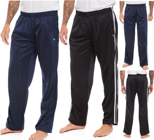 Mens striped silky jogging - striped,