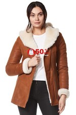 Ladies Sheepskin Jacket B3 Tan