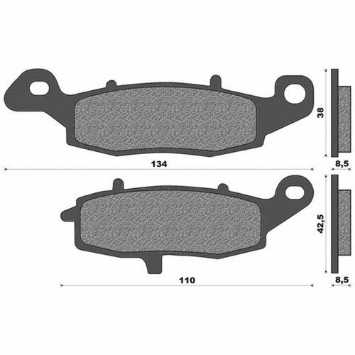 Pair organic brake - pair, of