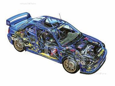 Subaru impreza wrc rally car - impreza,