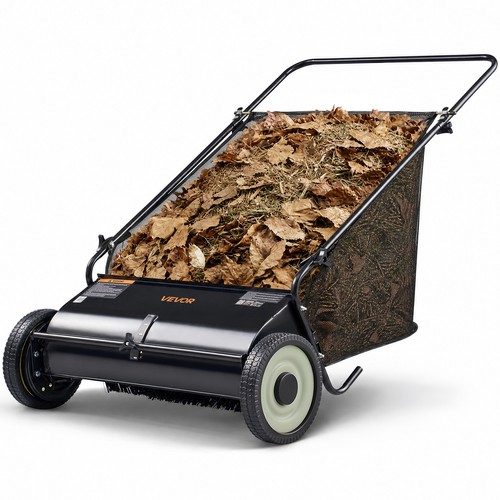 Vevor lawn sweeper - push, leaf