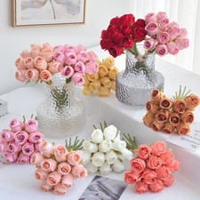 12x Artificial Single Rose Bud