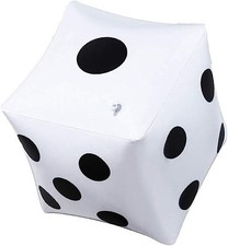 Giant Inflatable Dice Toy Pool Party Games Kids Birthday Favors PVC Cube Decor