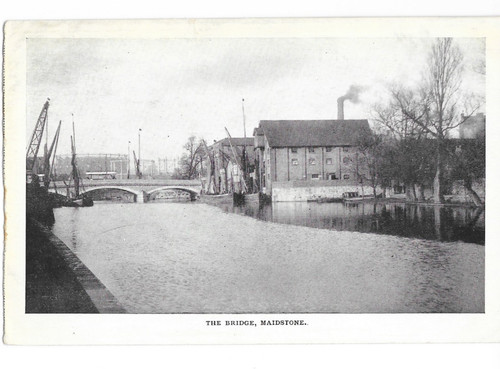 Postcard maidstone view - -,