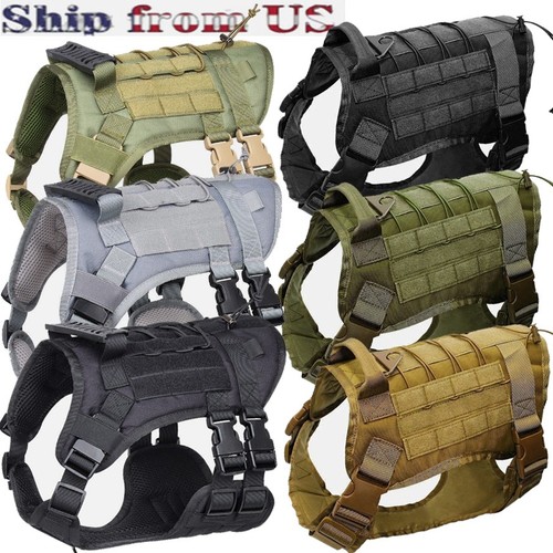 Military tactical dog harness - tactical,
