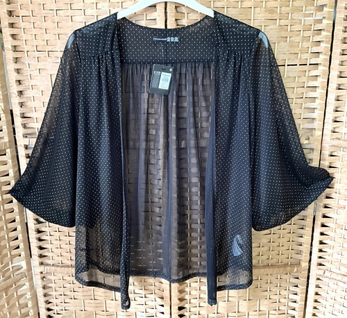 Atmosphere black sheer - atmosphere, kimono