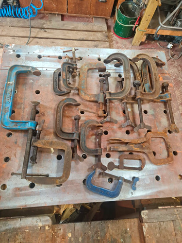 Joblot mixed clamps some - g-clamps,