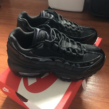 N^ike Air Max 95 Triple Black Mens Trainers Sneakers UK Sizes Free Shipping
