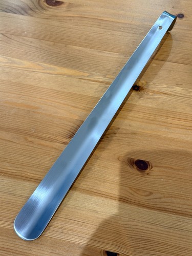 Metal shoe horn long silver - horn,