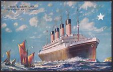 RMS OLYMPIC White Star Line Agency, Canadian National Railways,Unposted Postcard