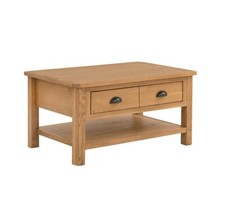 Oak Coffee Table Norbury Country Style 1 Drawer - New Boxed