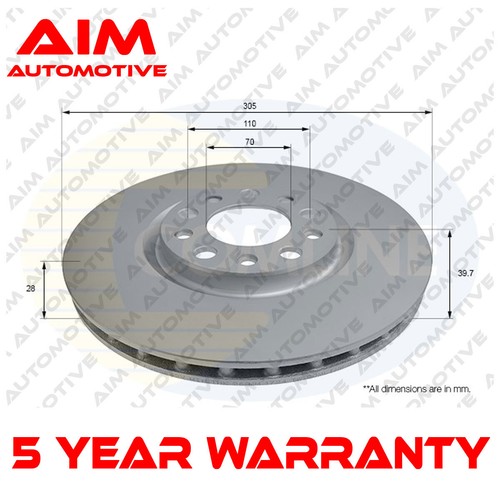 Brake disc front aim fits - disc,