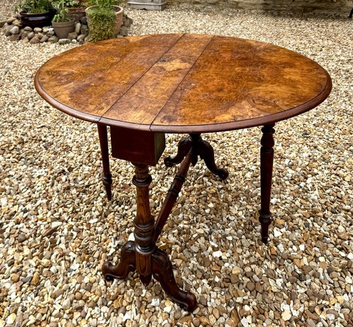 Antique victorian burr walnut - antique,