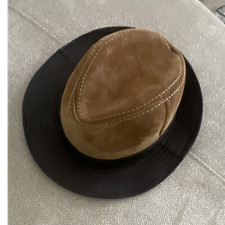 Suede Fedora Men's Hat Brown