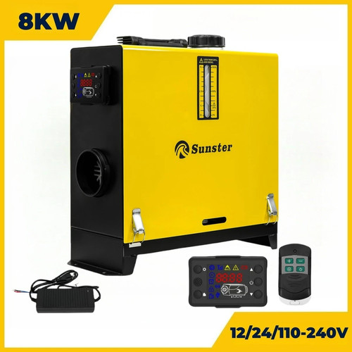 Sunster diesel heater 8kw 12v - diesel,