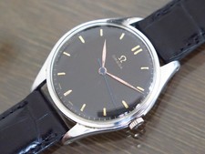 Vintage mens Omega Jumbo 2506 manual wind stainles steel fully restored amazing!