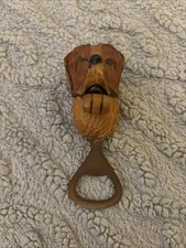 Vintage Wooden Carved Bottle