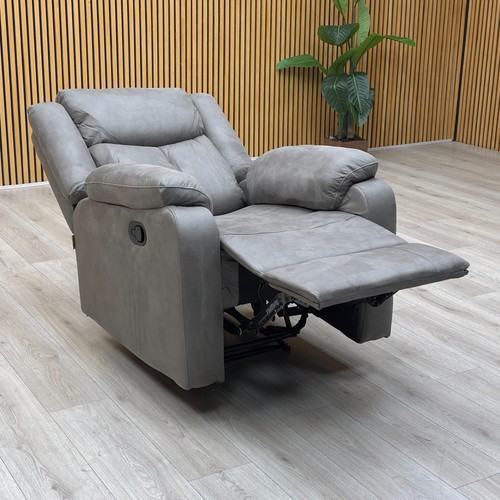 Roma armchair steel suede - 'roma',