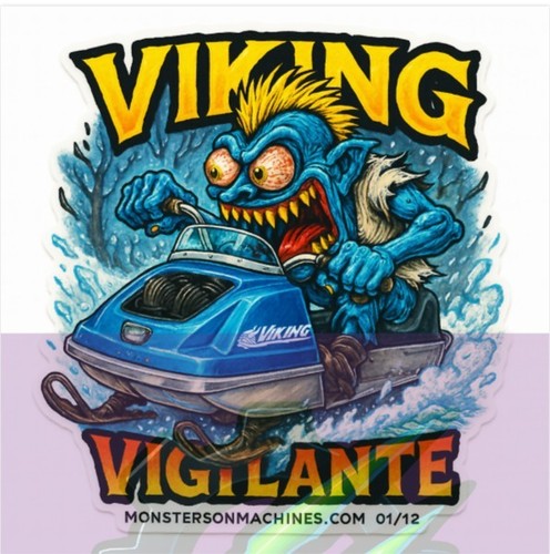 Viking vigilante race 9x9cm - viking,