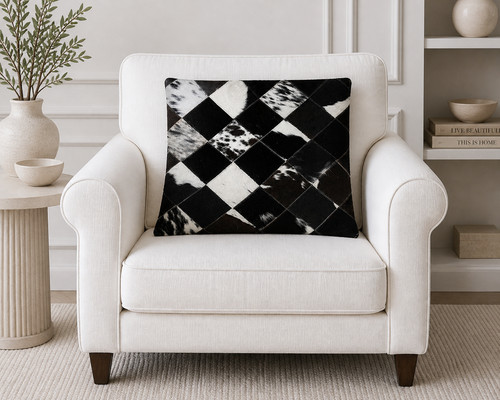 Genuine cowhide cushion cover - cushion,